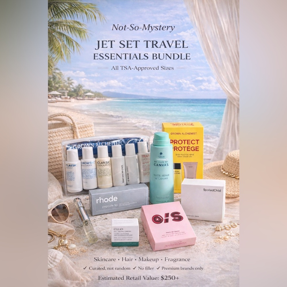 NOT-SO-MYSTERY Jet Set Travel Essentials Set- Brand New| Premium Beauty Brands